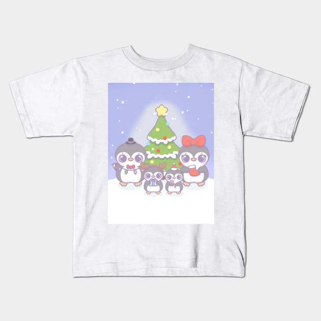 together in christmas Kids T-Shirt by Maruartjp